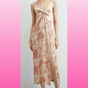 ZARA Silk Tie Dye Dress